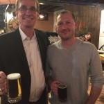 2 Men of Scugog drinking beer