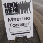 Meeting Tonight Sign 100 Men of Scugog