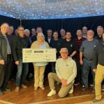 100 Men Scugog April 2024 cheque presentation to Safe Hope Homes