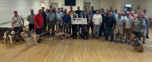 July 2025 $5,300 cheque presentation Walk for Dog Guides & Alzheimer Society